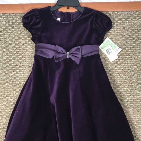 Bonnie Jean Purple Girls Dress - Picture 5 of 8